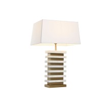 Tischlampe Home ESPRIT Weiß Gold 50 W 220 V