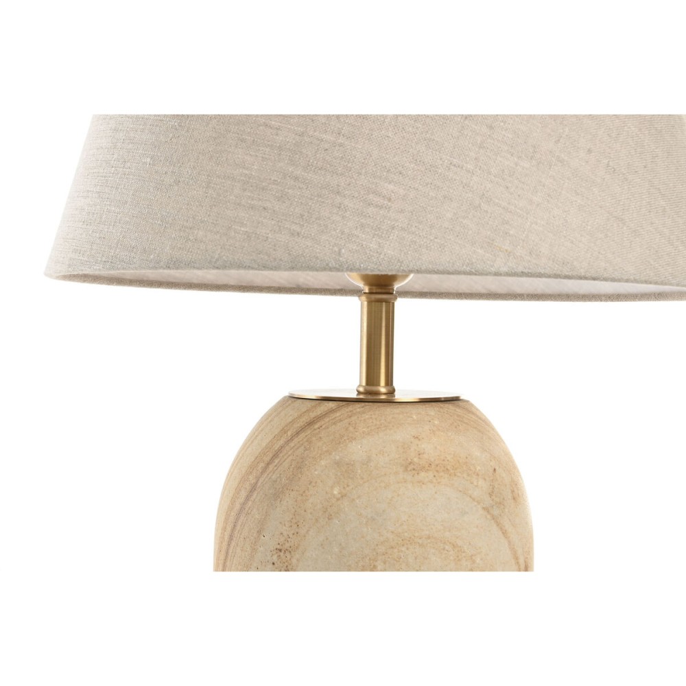 Tischlampe Home ESPRIT Beige Gold natürlich 50 W 220 V