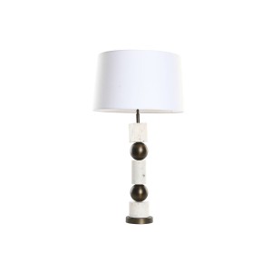 Tischlampe Home ESPRIT Weiß Bronze 50 W 220 V