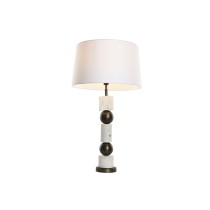 Tischlampe Home ESPRIT Weiß Bronze 50 W 220 V