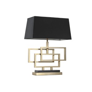 Tischlampe Home ESPRIT Schwarz Gold 50 W 220 V