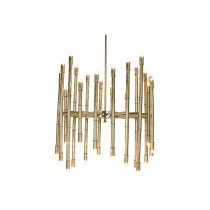 Deckenlampe Home ESPRIT Gold Metall Stahl 74 x 74 x 138 cm