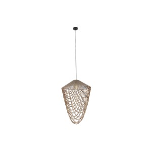 Deckenlampe Home ESPRIT Hellbraun Jute Holz 67 x 67 x 100 cm