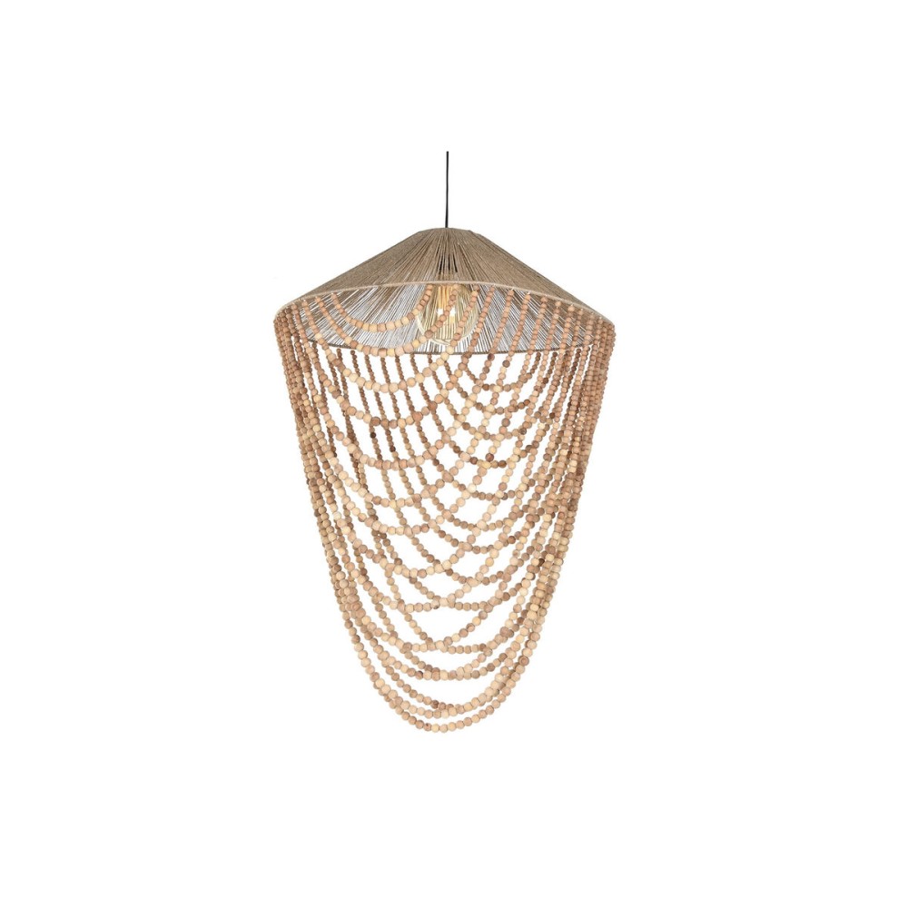 Deckenlampe Home ESPRIT Hellbraun Jute Holz 67 x 67 x 100 cm
