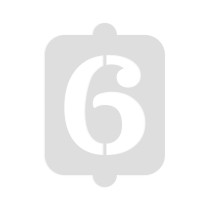 Gabarit de gâteau Algon Numéro 6 36 Unités