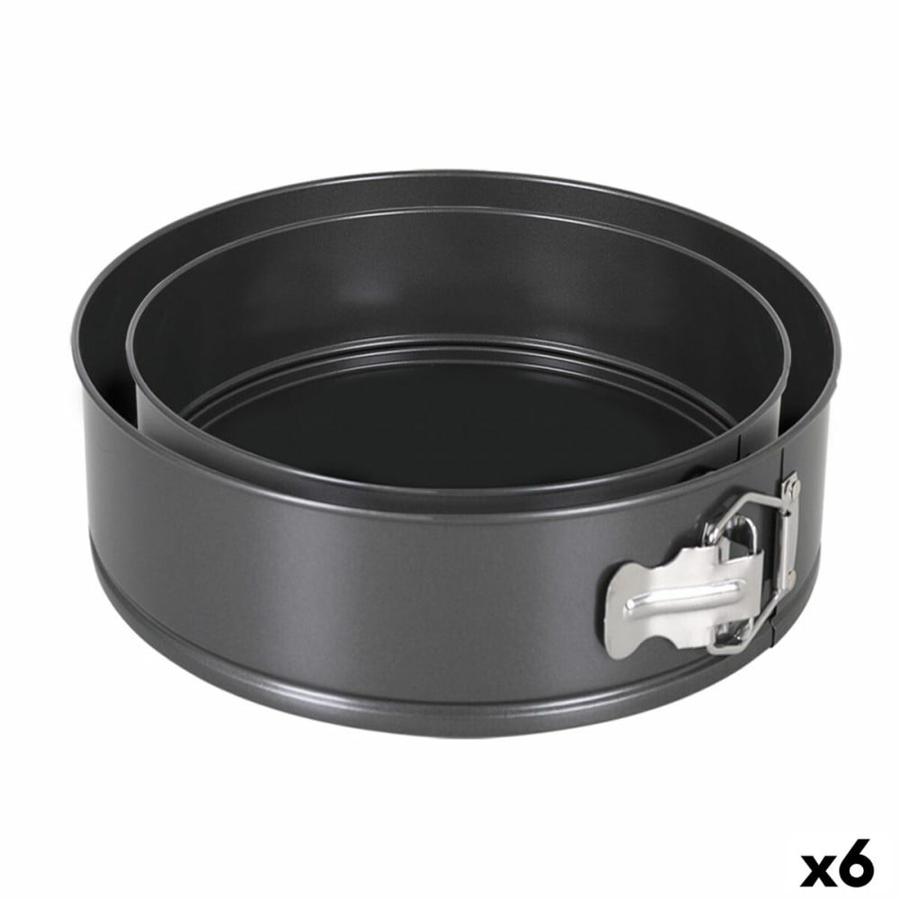 Moule amovible Quttin Noir 20 x 6,8+24 x 7 cm 2 Pièces (6 Unités)