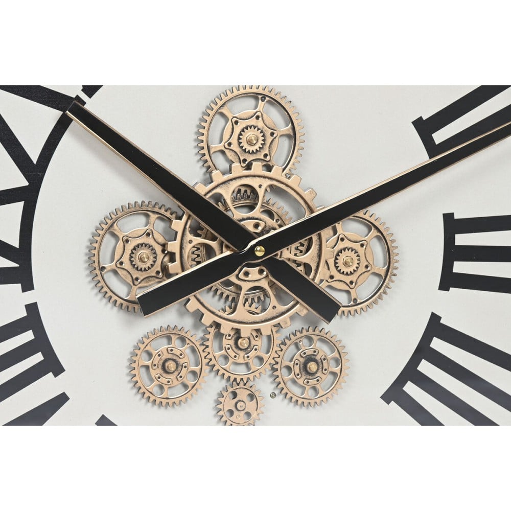 Wall Clock Home ESPRIT White Natural Metal Pine 60 x 8,5 x 73 cm