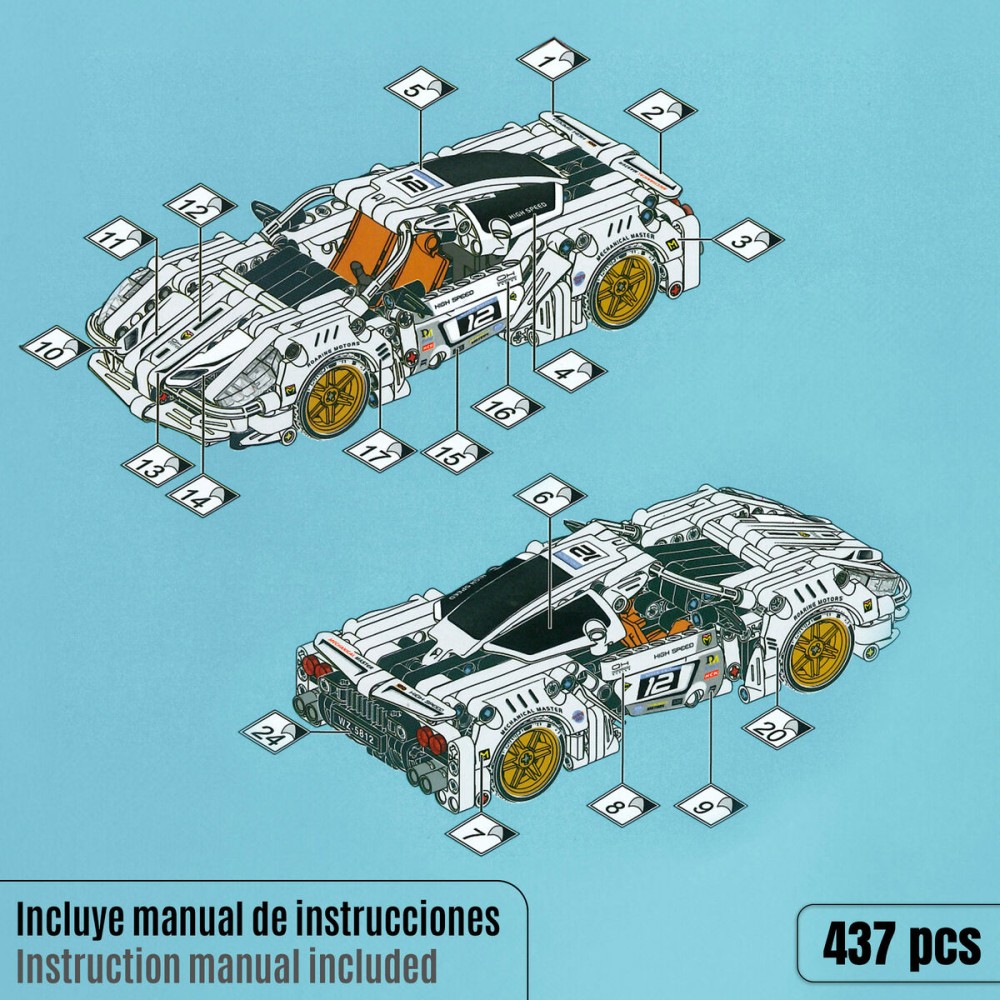 Set de construction Voiture 437 Pièces