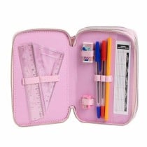 Pencil Case Minnie Mouse Pink 12,5 x 6,5 x 19,5 cm