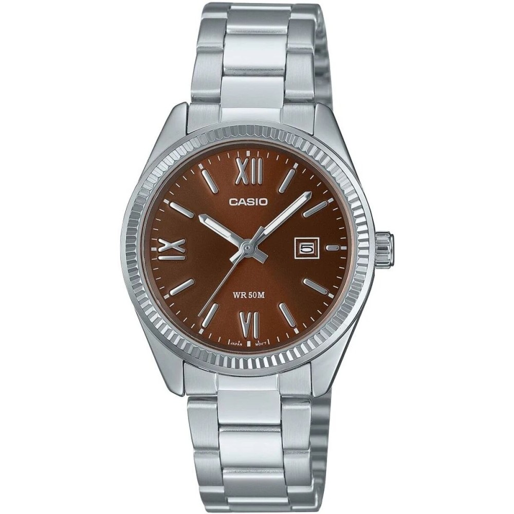 Ladies' Watch Casio LADY DATE - BROWN (Ø 30 mm)