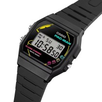 Unisex-Uhr Casio F-91 - PACMAN Series Limited Edition Schwarz (Ø 35 mm)