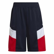 Short de Sport pour Enfants Adidas  D2M Big Logo Bleu foncé