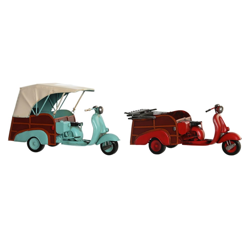 Deko-Figur DKD Home Decor Blau Rot Vintage 38 x 16 x 22 cm (2 Stück)