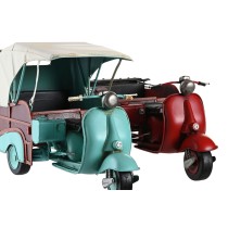 Deko-Figur DKD Home Decor Blau Rot Vintage 38 x 16 x 22 cm (2 Stück)