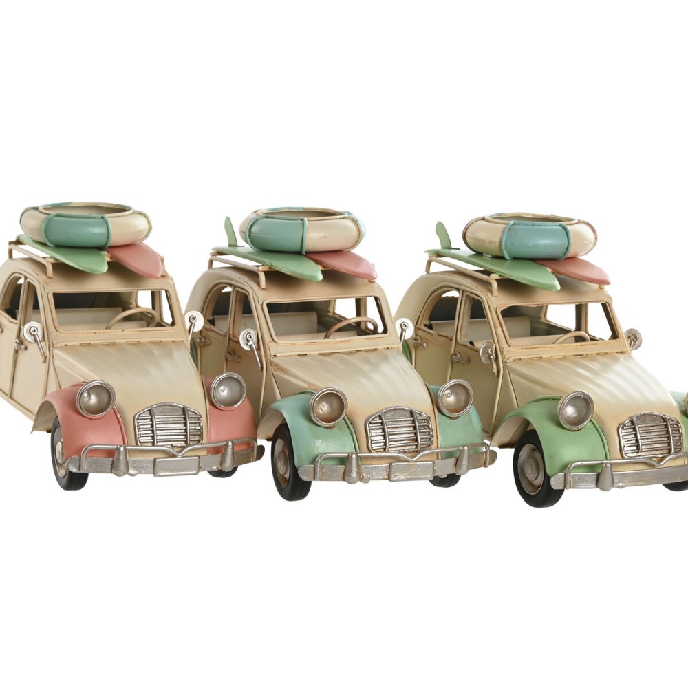 Deko-Figur Home ESPRIT Blau grün Rosa Vintage 28 x 11 x 11,5 cm (3 Stück)