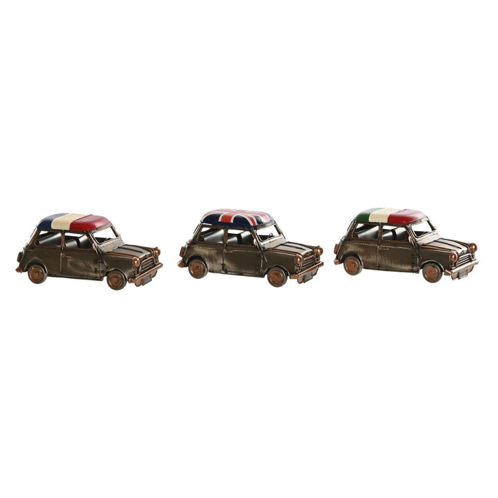 Deko-Figur Home ESPRIT Gold Silberfarben Auto Vintage 17 x 9 x 8 cm (3 Stück)