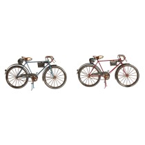 Deko-Figur Home ESPRIT Blau Rot Bronze Vintage 28 x 6 x 15 cm (2 Stück)