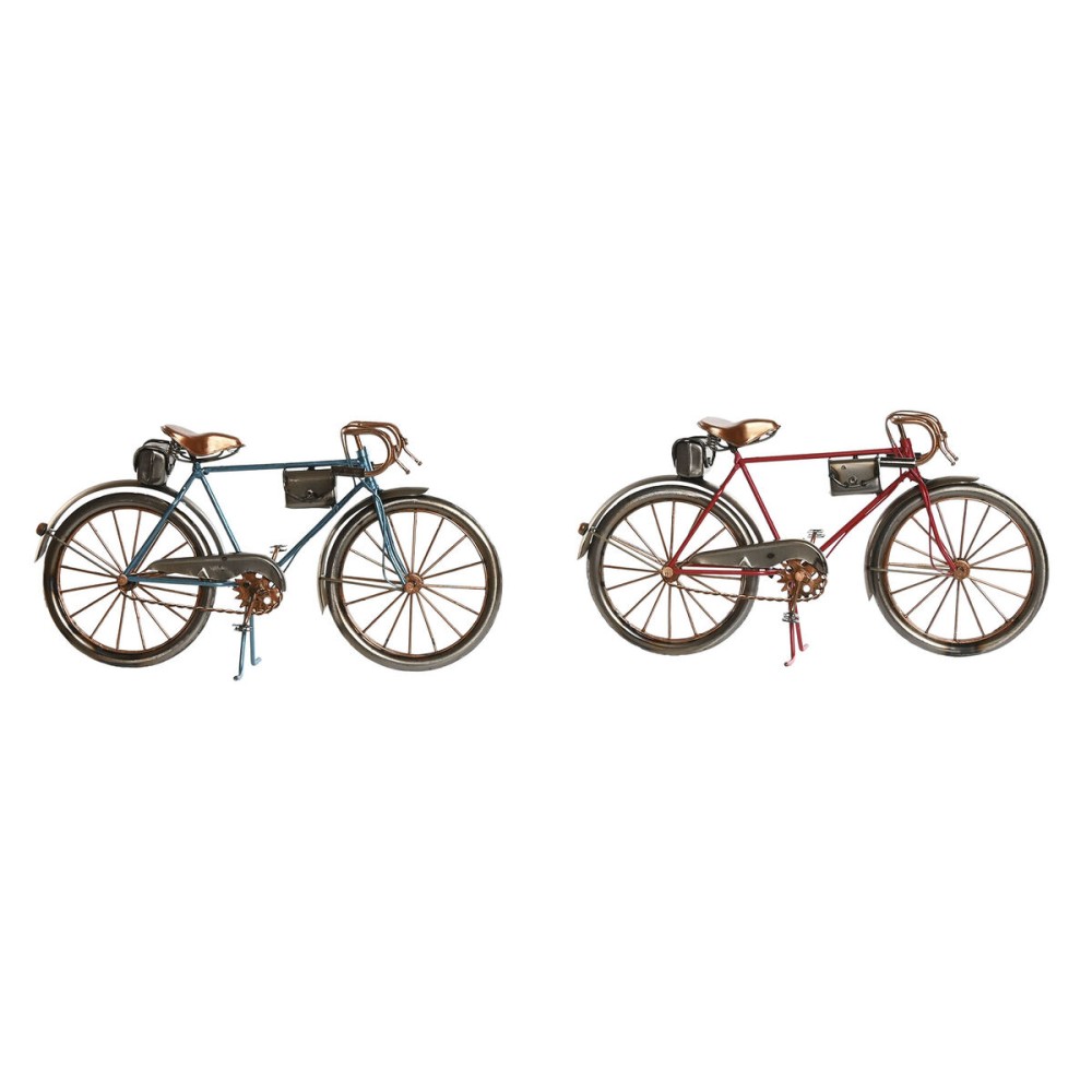 Deko-Figur Home ESPRIT Blau Rot Bronze Vintage 28 x 6 x 15 cm (2 Stück)