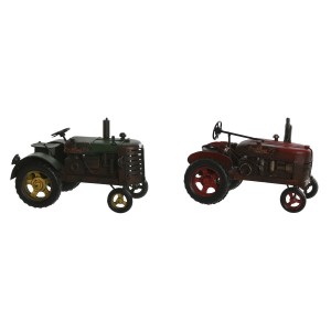 Decorative Figure Home ESPRIT Red Green Vintage 17 x 10 x 11 cm (2 Units)