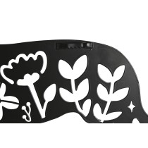 Wanddekoration Home ESPRIT Schwarz Hund 40 x 1 x 33 cm (4 Stück)