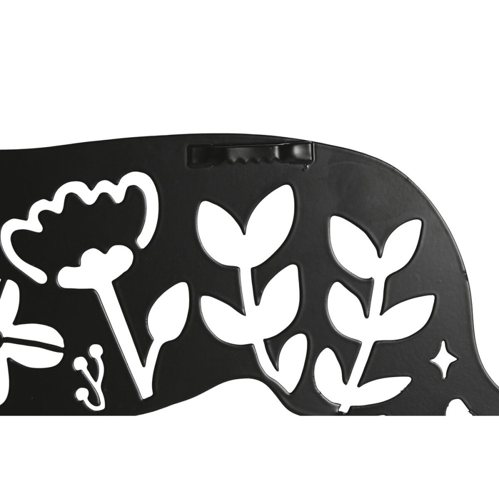 Décoration murale Home ESPRIT Noir Chien 40 x 1 x 33 cm (4 Unités)
