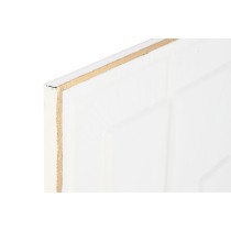 Wanddekoration Home ESPRIT Weiß Gold abstrakt 72,7 x 2,5 x 100,5 cm (2 Stück)