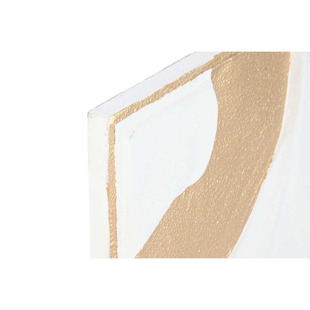Wanddekoration Home ESPRIT Weiß Gold Moderne 48 x 2,5 x 80,5 cm (2 Stück)