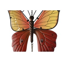 Wanddekoration Home ESPRIT Blau Orange Schmetterling Shabby Chic 23 x 13 x 90 cm (2 Stück)
