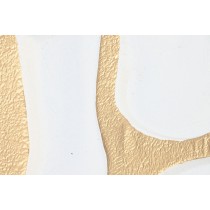 Wanddekoration Home ESPRIT Weiß Gold Moderne 48 x 2,5 x 80,5 cm (2 Stück)