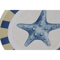 Wanddekoration Home ESPRIT Blau Weiß Mediterraner 30 x 3 x 30 cm (4 Stück)