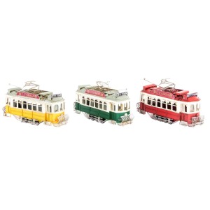 Deko-Figur DKD Home Decor Eisenbahn Vintage 27 x 8,5 x 15,5 cm (3 Stück)
