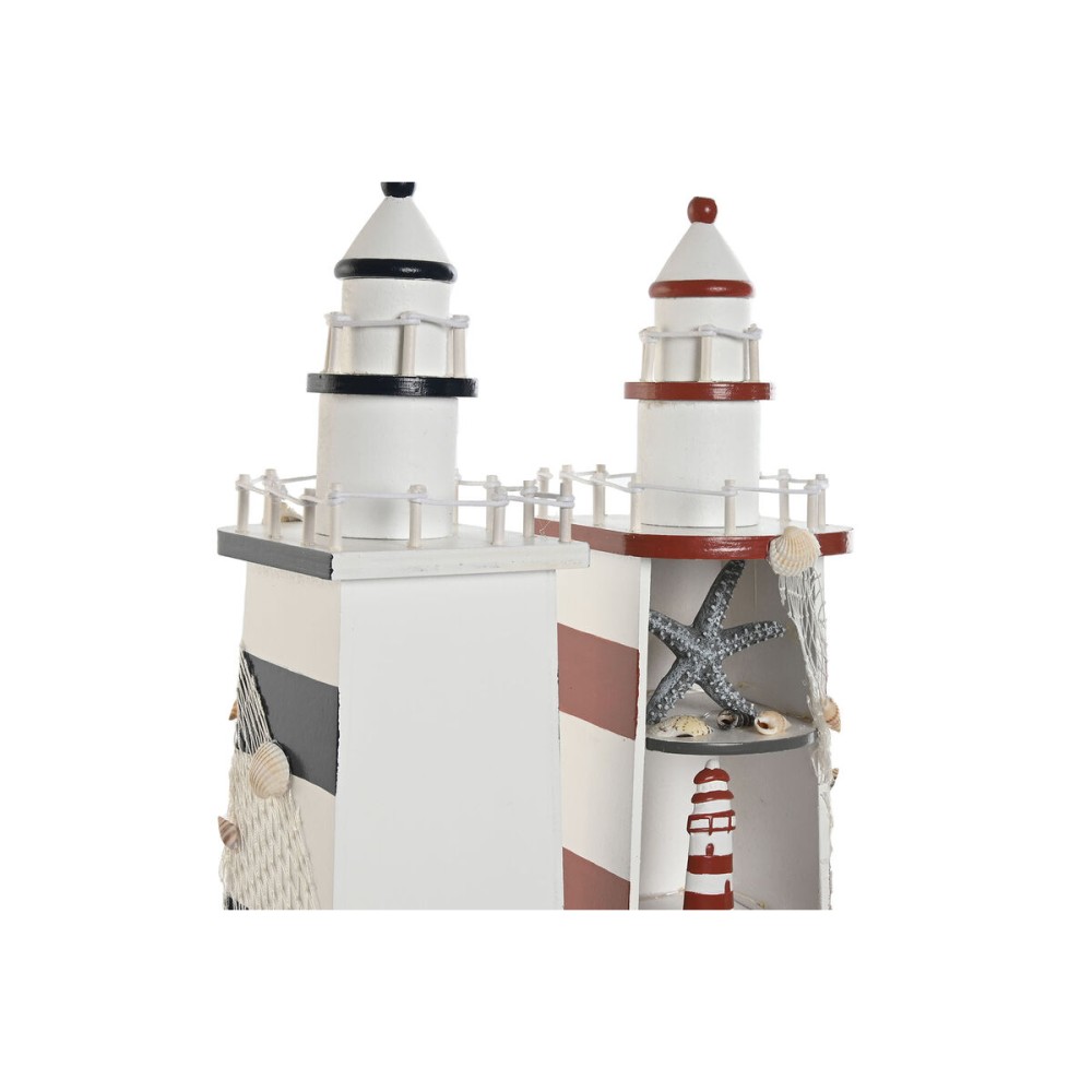 Deko-Figur Home ESPRIT Blau Rot Leuchtturm 14 x 16 x 52 cm (2 Stück)