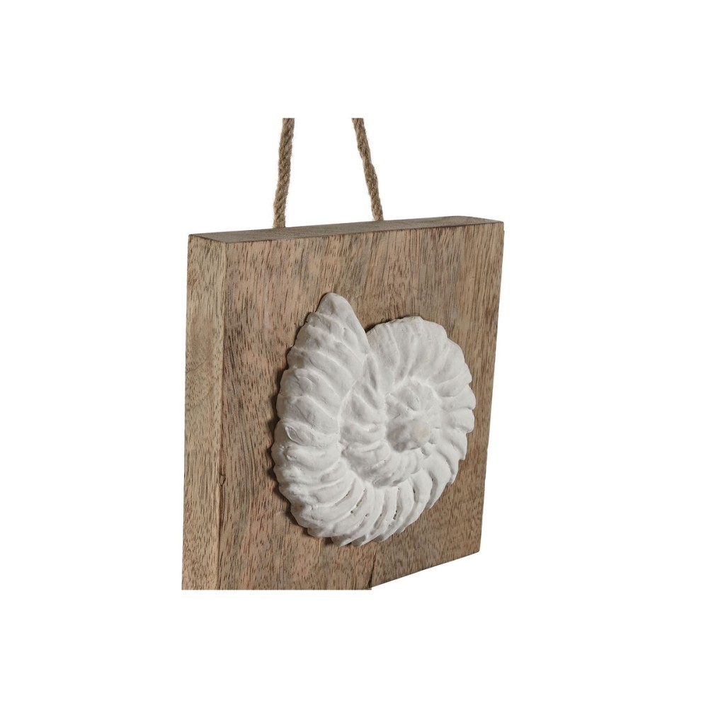 Dekoration zum Aufhängen Home ESPRIT Weiß natürlich Mediterraner 15,5 x 4 x 80 cm (2 Stück)