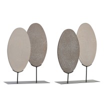 Deko-Figur DKD Home Decor Beige Hellbraun Moderne 27 x 8 x 35,5 cm (2 Stück)