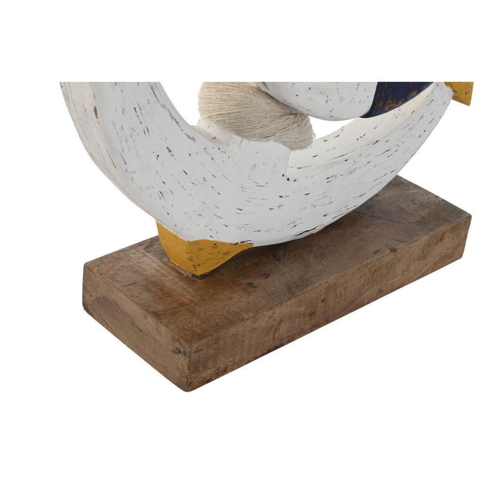 Deko-Figur Home ESPRIT Weiß natürlich Marineblau 34 x 9 x 45 cm