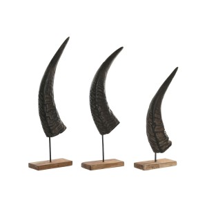 Deko-Figur Home ESPRIT Schwarz natürlich 20 x 11 x 65 cm