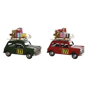 Weihnachtsschmuck DKD Home Decor Rot grün 25 x 12,5 x 19,5 cm (2 Stück)