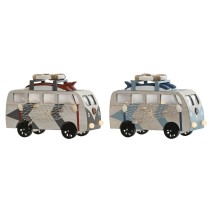 Deko-Figur Home ESPRIT Blau Weiß Terrakotta 22 x 7 x 14 cm (2 Stück)