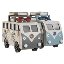 Deko-Figur Home ESPRIT Blau Weiß Terrakotta 22 x 7 x 14 cm (2 Stück)