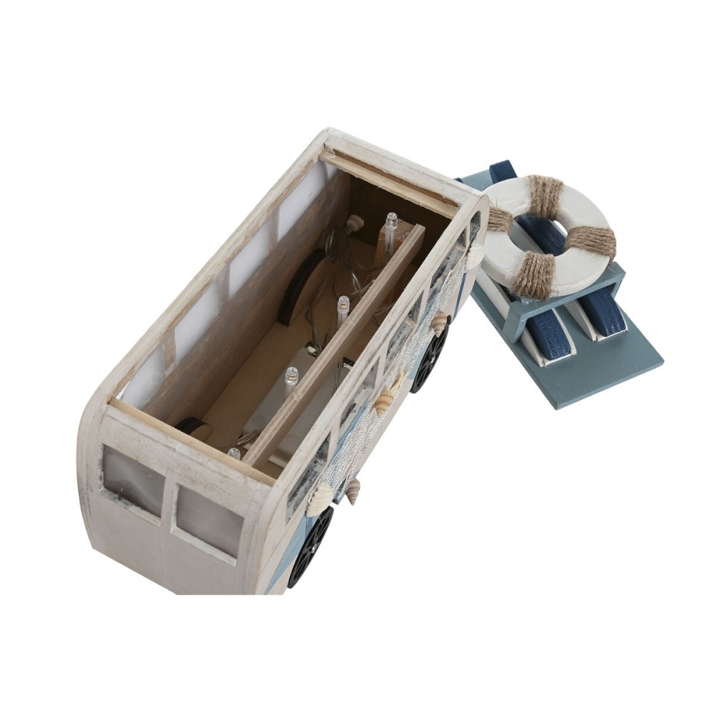 Deko-Figur Home ESPRIT Blau Weiß Terrakotta 22 x 7 x 14 cm (2 Stück)