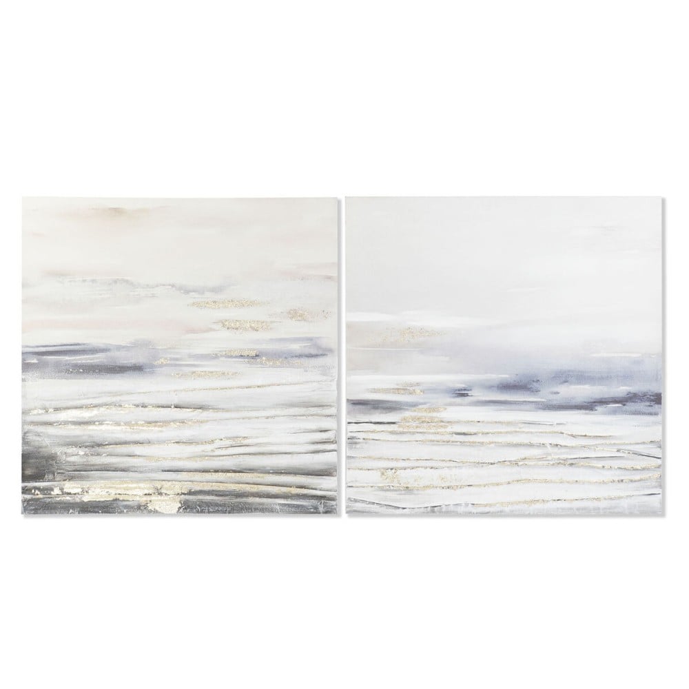 Leinwand DKD Home Decor Kiefer Leinwand 90 x 3,7 x 90 cm