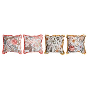 Kissen DKD Home Decor Randbereich 45 x 15 x 45 cm (4 Stück)