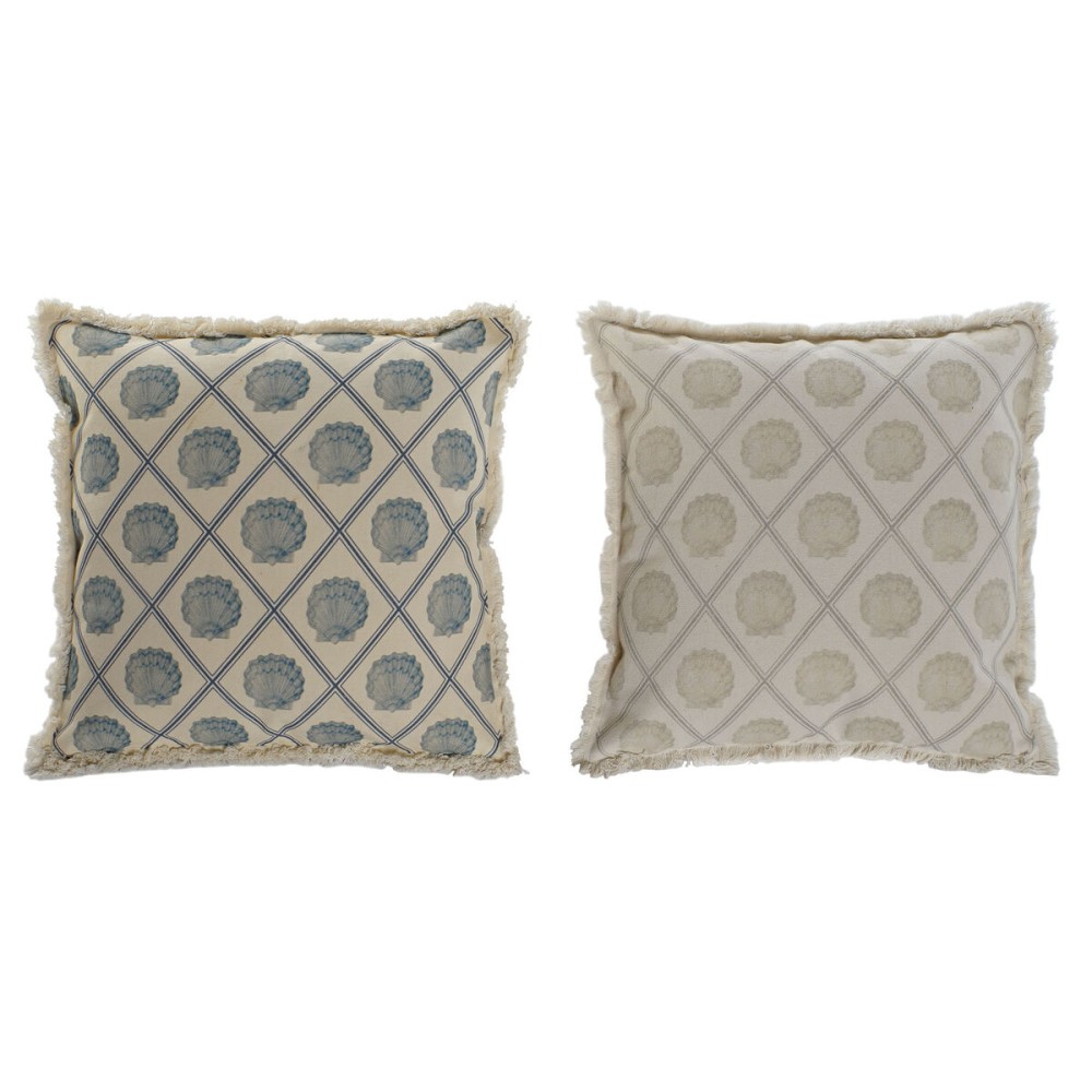 Kissen Home ESPRIT Blau Beige 45 x 10 x 45 cm (2 Stück)