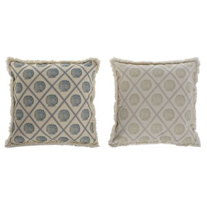 Coussin Home ESPRIT Bleu Beige 45 x 10 x 45 cm (2 Unités)
