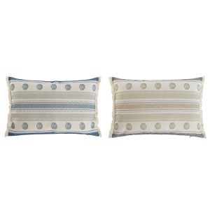 Kissen Home ESPRIT Blau Beige 60 x 10 x 45 cm (2 Stück)