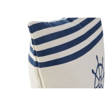 Coussin Home ESPRIT Blanc Blue marine 45 x 10 x 45 cm (2 Unités)