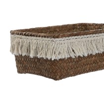 Korb-Set Home ESPRIT Naturfaser Boho Abgenutzt 23 x 17 x 10 cm