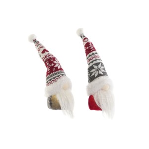 Weihnachtsschmuck DKD Home Decor Bunt Zwerg 7 x 7 x 25 cm (2 Stück)