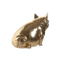 Deko-Figur DKD Home Decor Kupfer Gold Schwein 18,5 x 10,5 x 14 cm (2 Stück)
