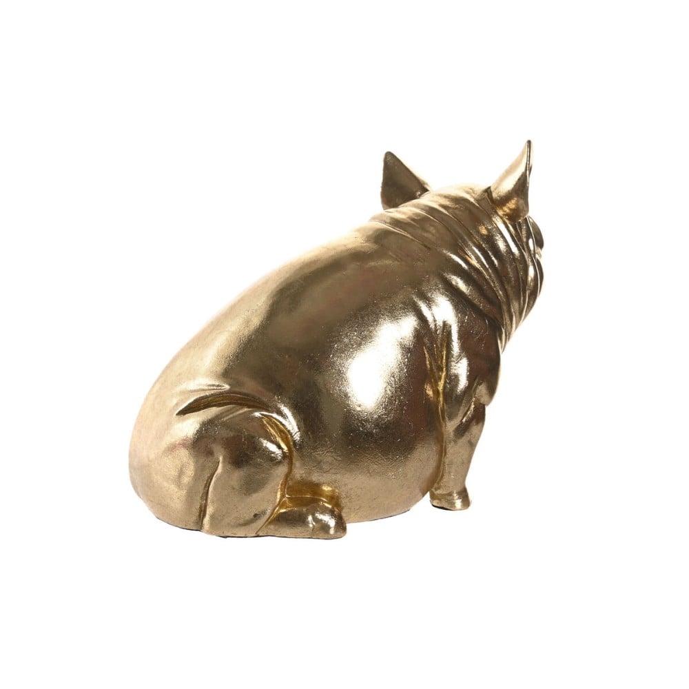 Deko-Figur DKD Home Decor Kupfer Gold Schwein 18,5 x 10,5 x 14 cm (2 Stück)